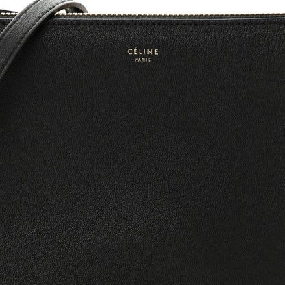 Celine Lambskin Small Trio Crossbody Bag Black 7 of 9
