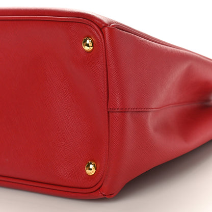 Prada Saffiano Large Galleria Double Zip Tote Fuoco 8 of 8