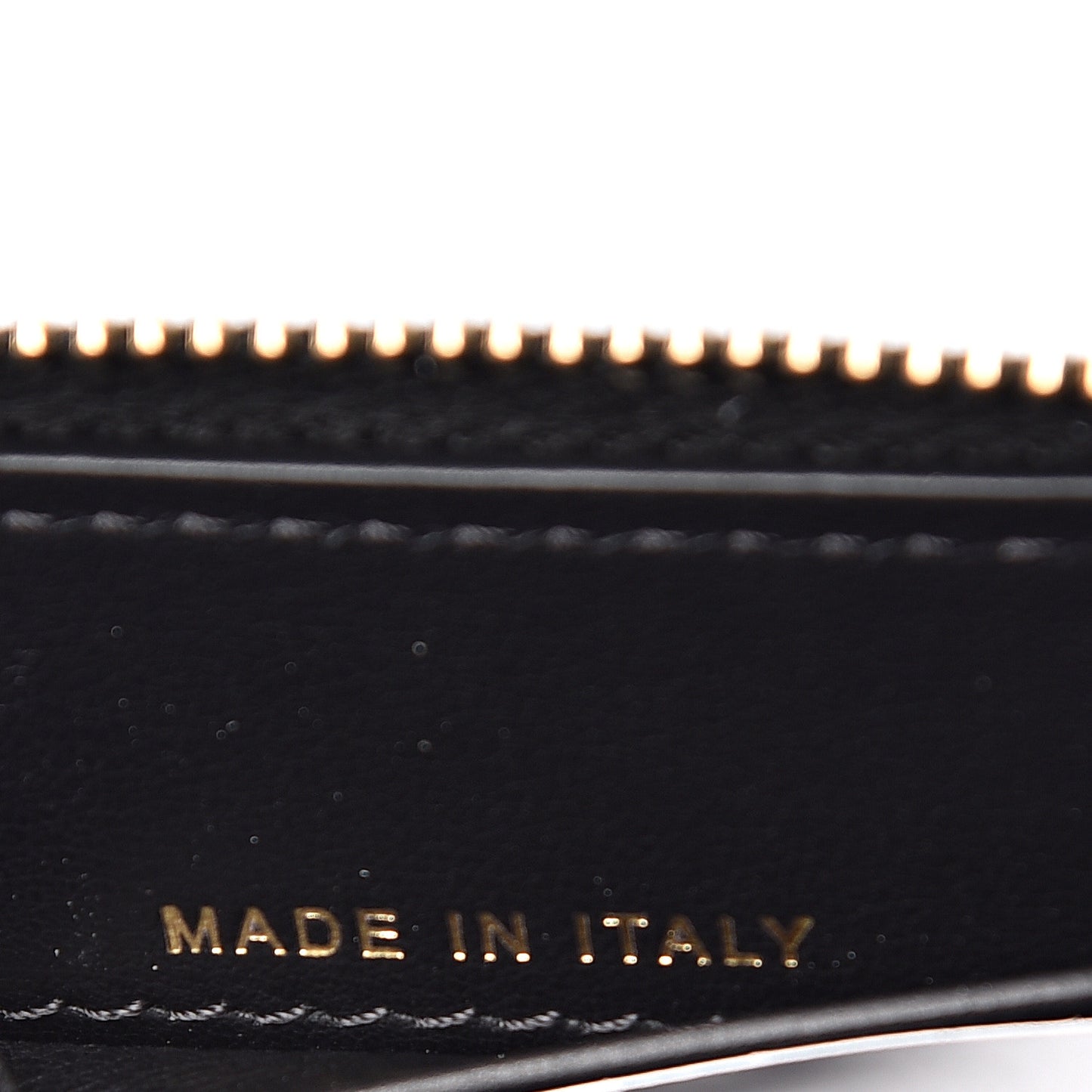 Caviar Quilted In & Out Zip Around Wallet Black