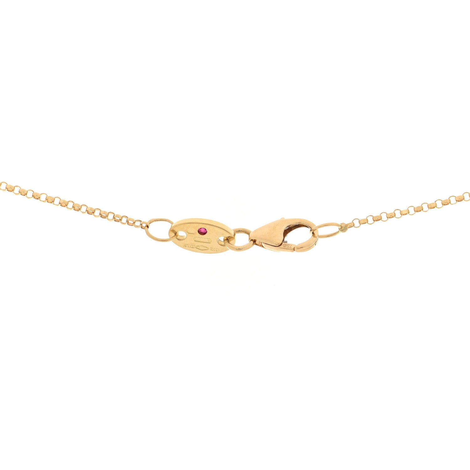 Roberto Coin 18K Yellow Gold Diamond Mother of Pearl Vernazza Flower Pendant Necklace 4 of 5