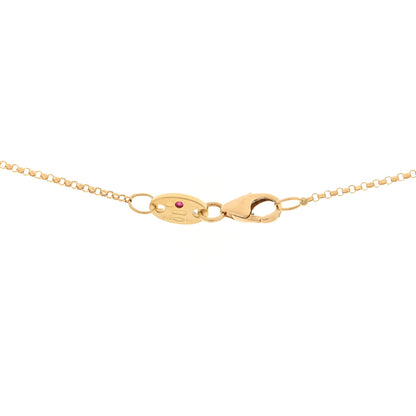 Roberto Coin 18K Yellow Gold Diamond Mother of Pearl Vernazza Flower Pendant Necklace 4 of 5