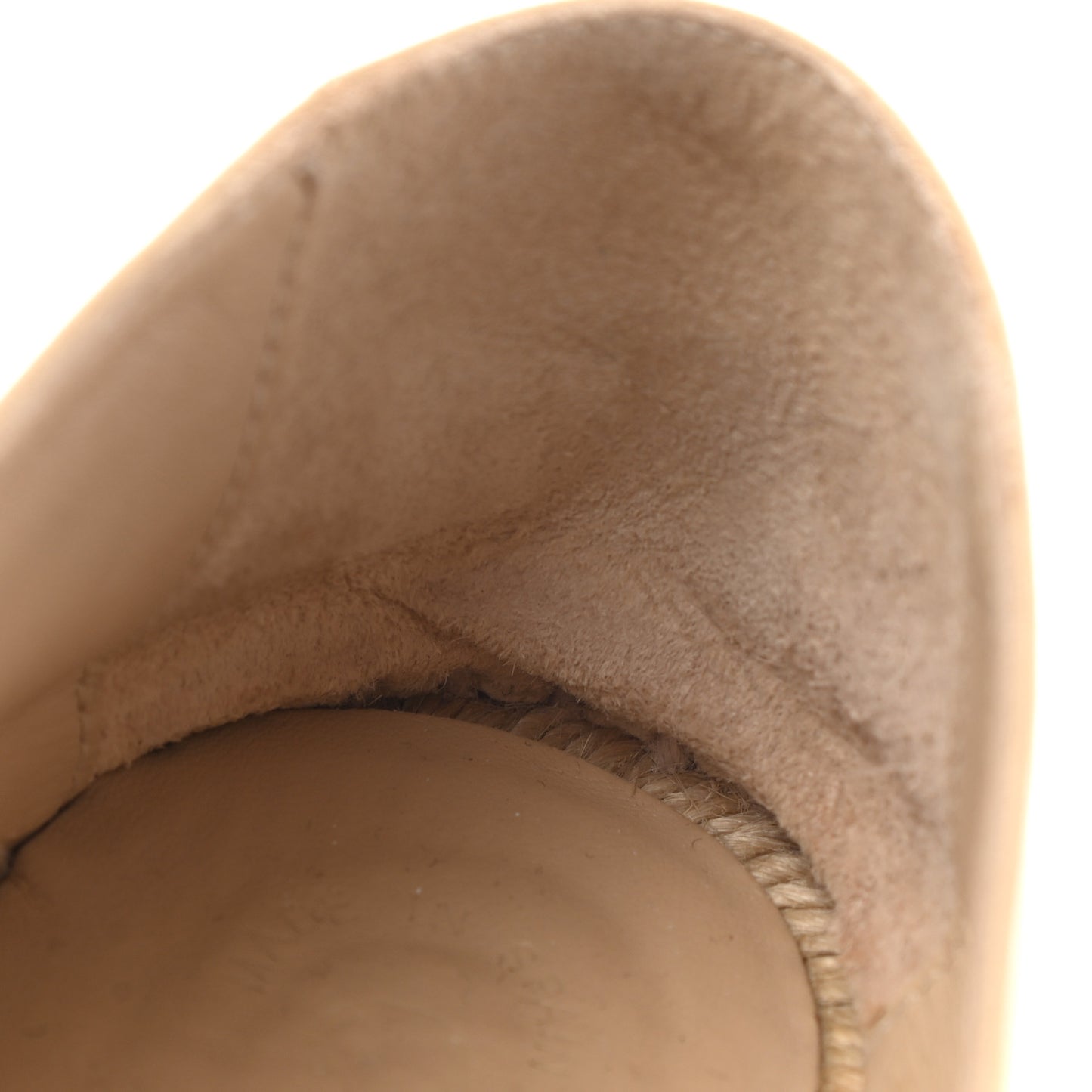 Lambskin CC Espadrilles 35 Beige Black