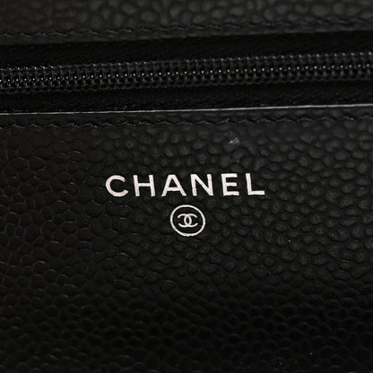 Chanel Caviar Quilted Wallet on Chain WOC Black 6 of 12