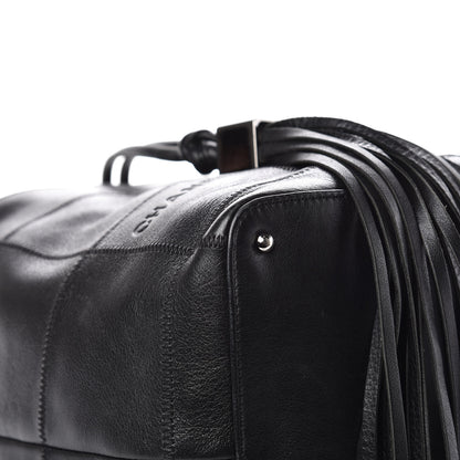 Chanel Calfskin Square Stitched Tassel Hobo Black 7 of 10