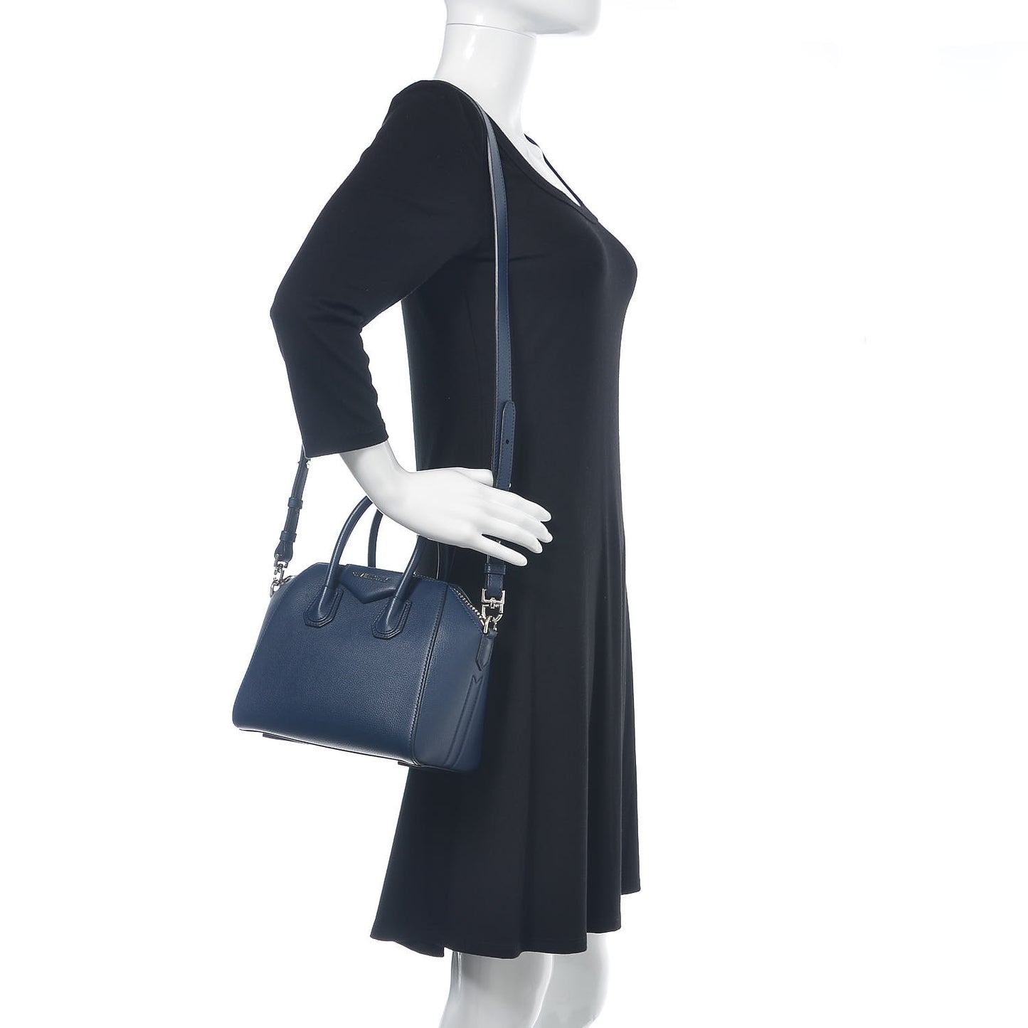 Sugar Goatskin Mini Antigona Night Blue