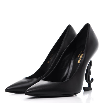 Saint Laurent Calfskin Opyum 110 Pumps 37 Black 3 of 11
