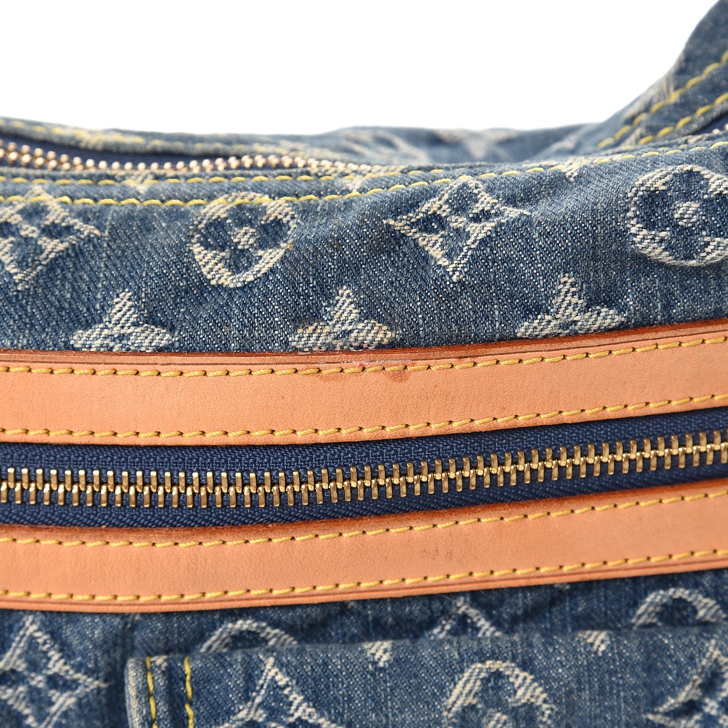Monogram Denim Baggy PM Blue