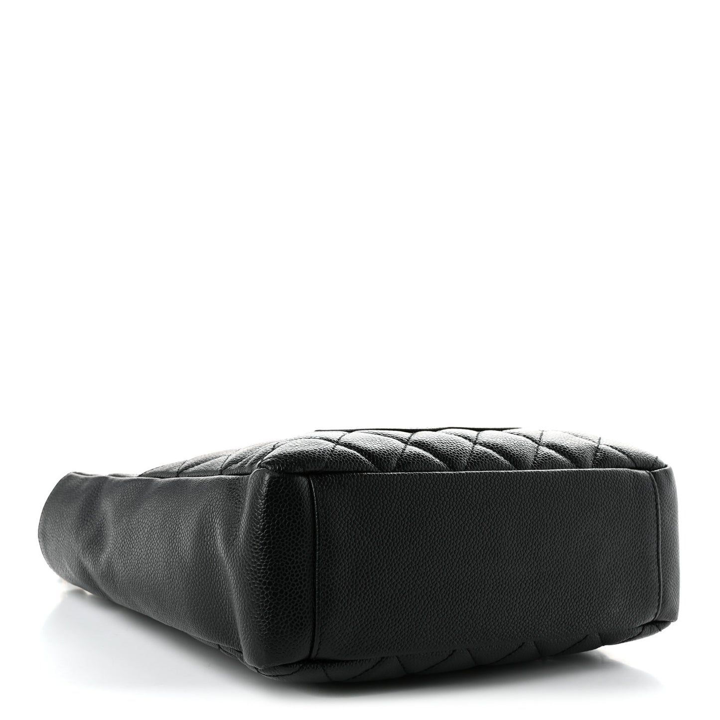 Caviar Quilted Petit Shopping Tote PST Black