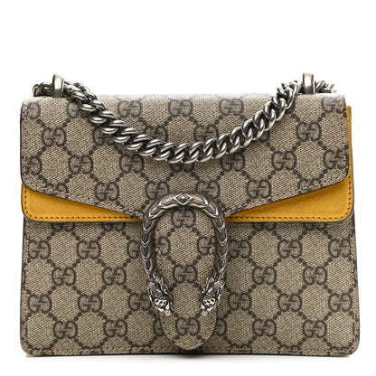 Gucci GG Supreme Monogram Mini Dionysus Shoulder Bag Yellow 1 of 8
