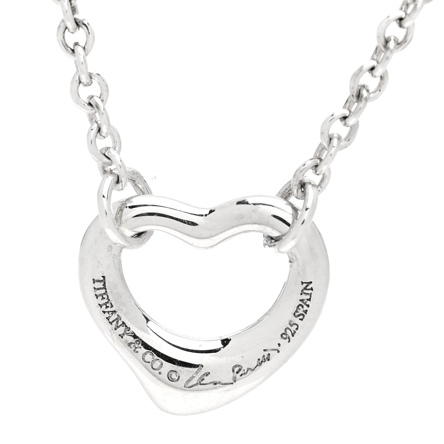 Tiffany Sterling Silver Elsa Peretti Open Heart Bracelet 3 of 3