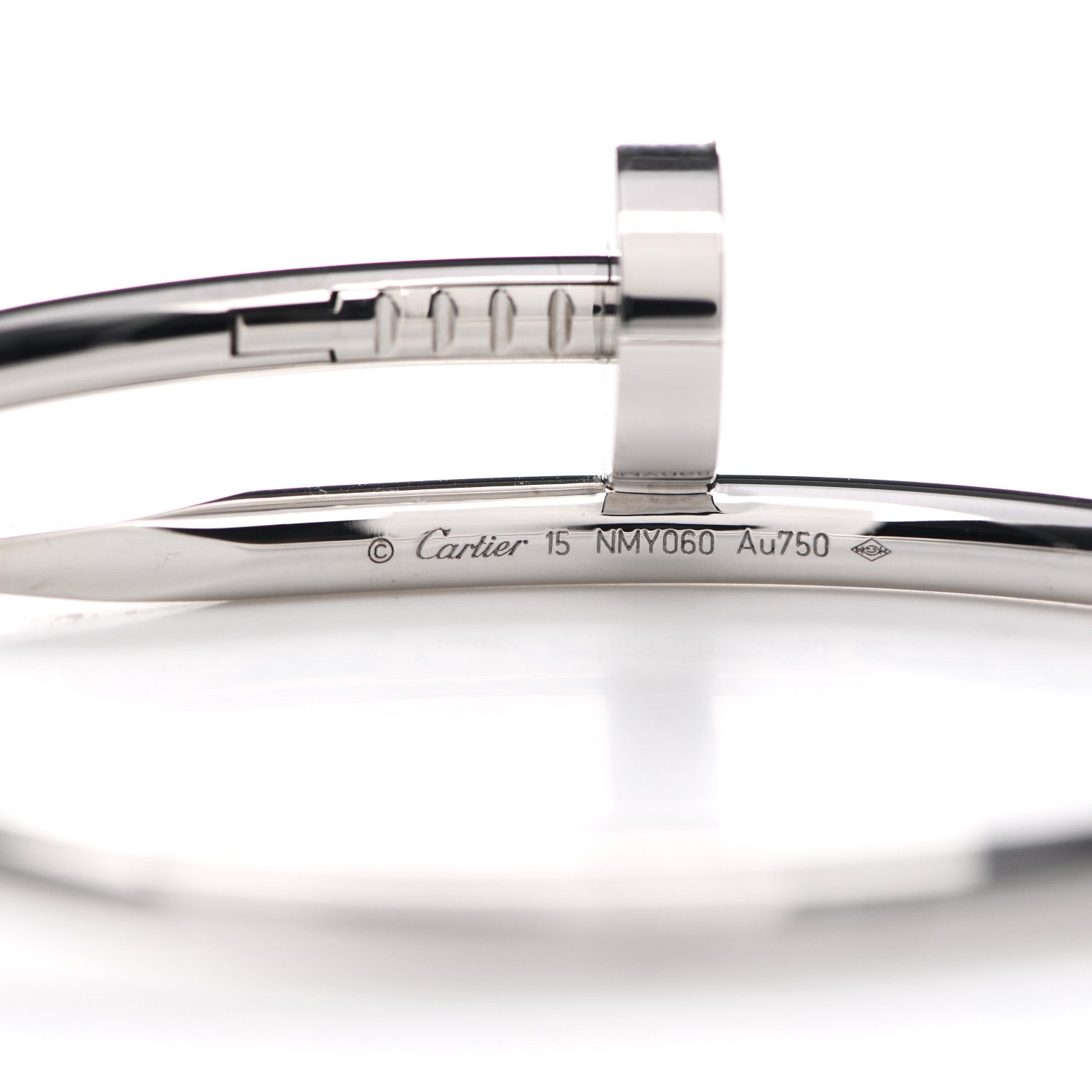 Cartier 18K White Gold Juste Un Clou Bracelet 15 4 of 5