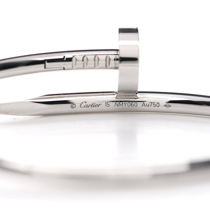 Cartier 18K White Gold Juste Un Clou Bracelet 15 4 of 5