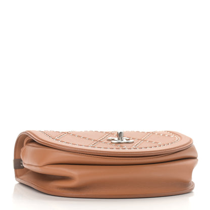 Chanel Calfskin Coco Eyelets Small Flap Bag Camel 4 of 10