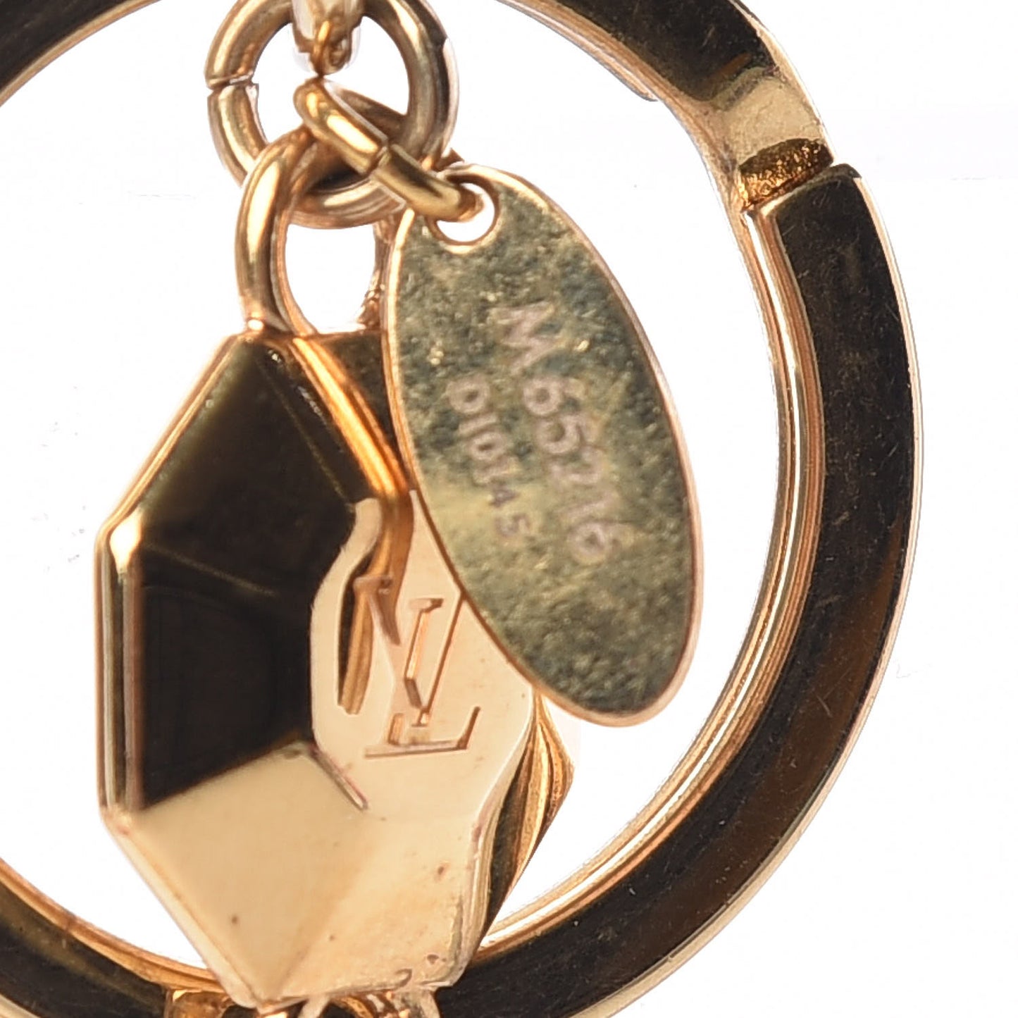 LV Facettes Bag Charm Key Holder Gold