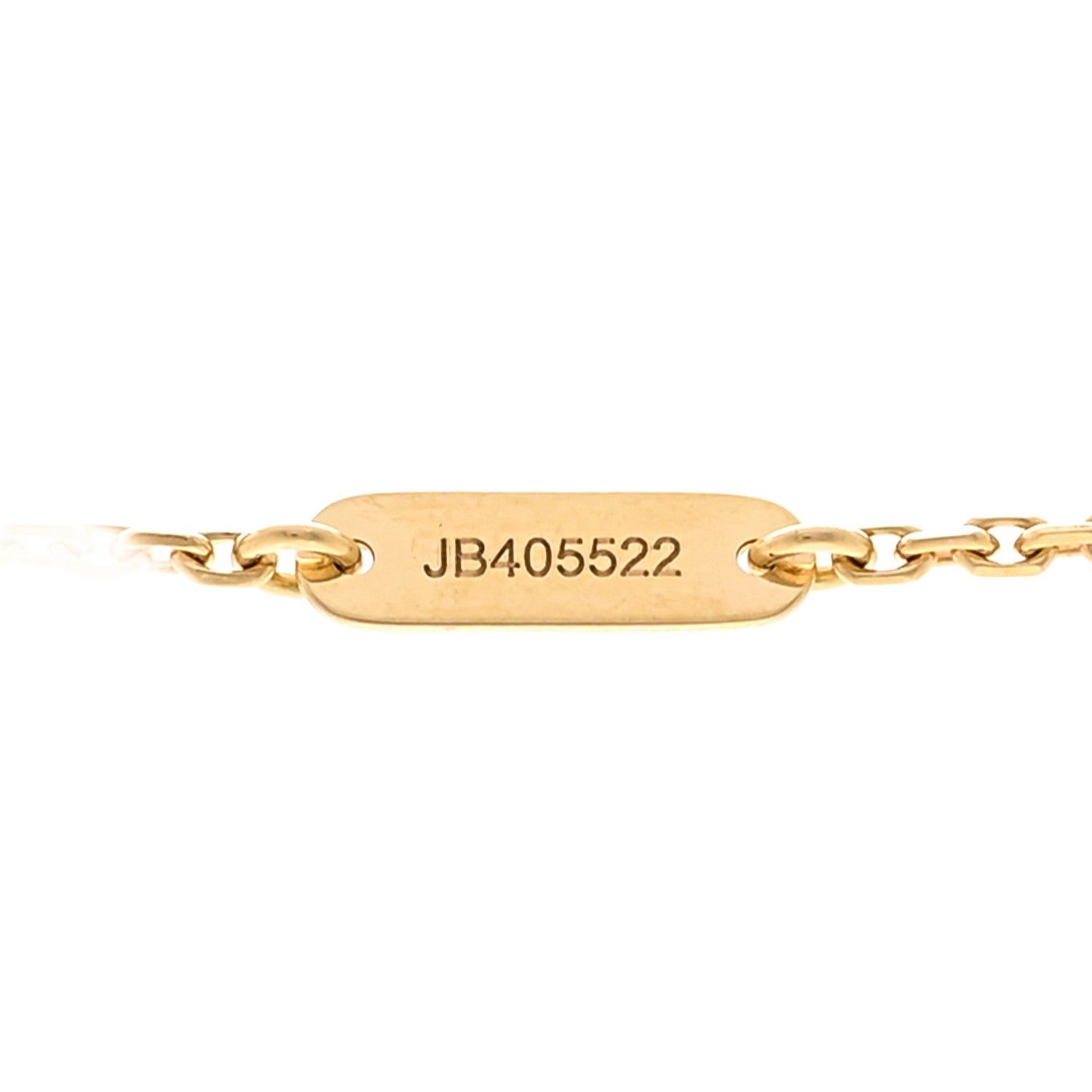 Van Cleef & Arpels 18K Yellow Gold Mother of Pearl Lucky Alhambra Butterfly Pendant Necklace 5 of 5