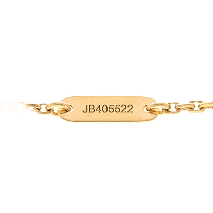 Van Cleef & Arpels 18K Yellow Gold Mother of Pearl Lucky Alhambra Butterfly Pendant Necklace 5 of 5