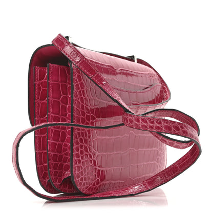 Hermes Shiny Alligator Constance 18 Rose Mexico 3 of 10