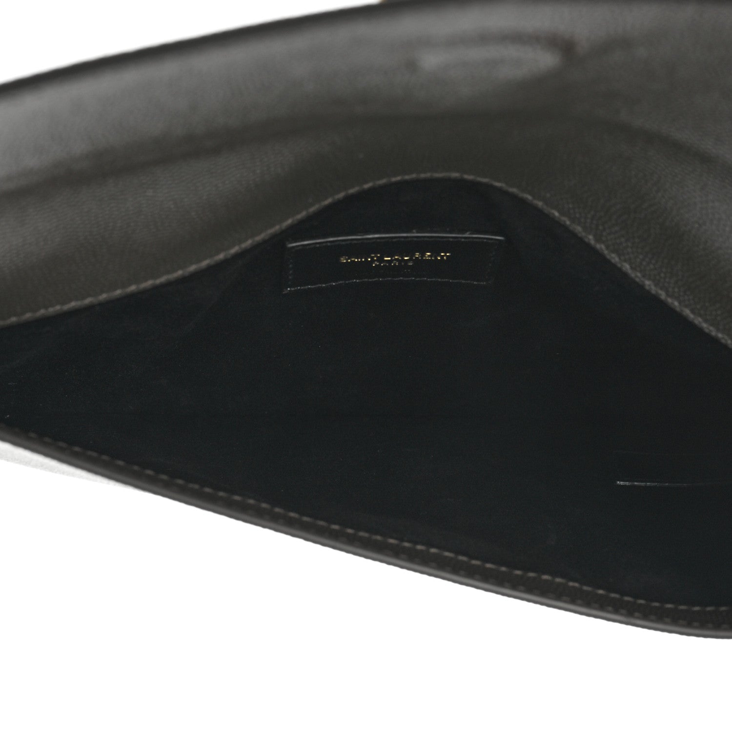 Saint Laurent Grain De Poudre Uptown Pouch Pebble 5 of 9