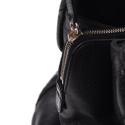 Chanel Glazed Calfskin Diamond Stitched XL On The Road Zip Tote Black 8 of 13