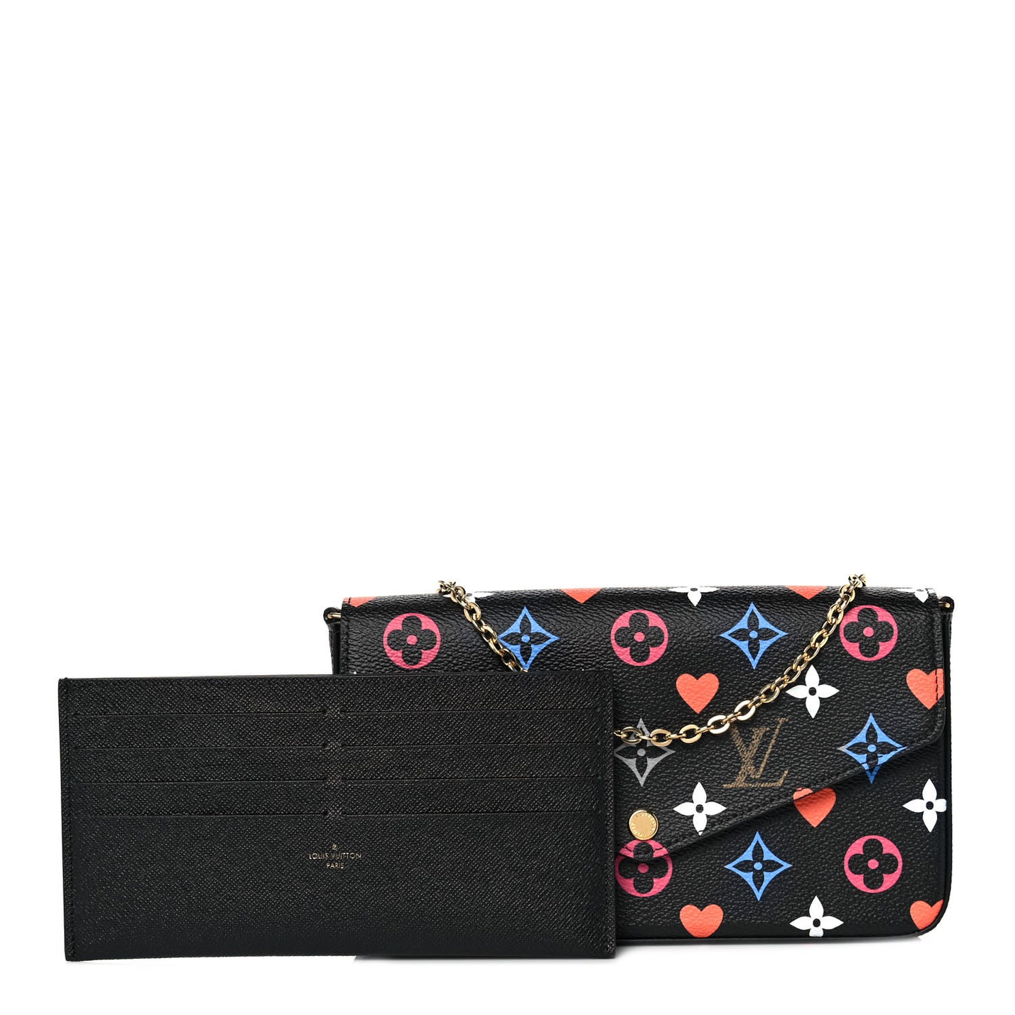 Game On Felicie Chain Wallet Black
