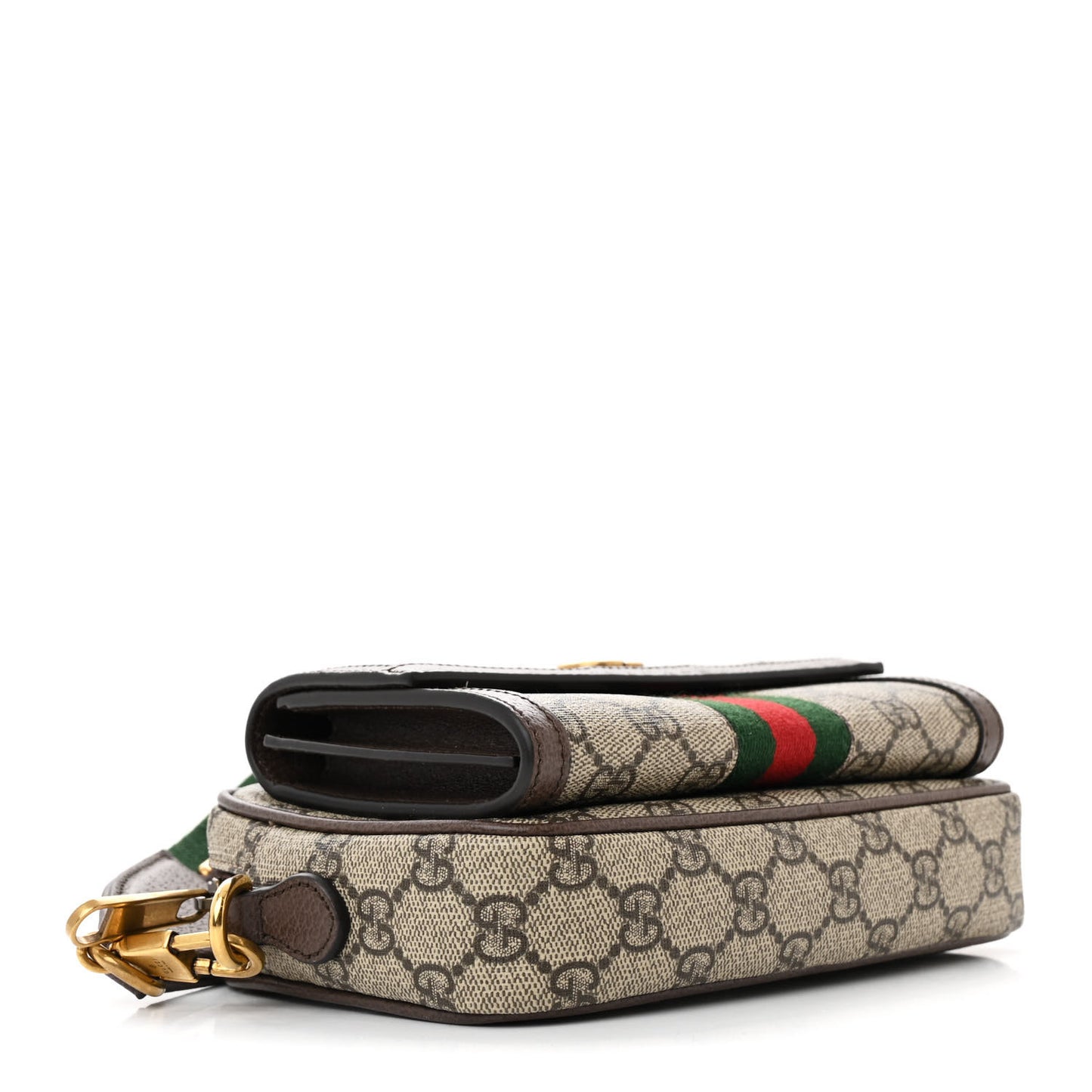 GG Supreme Monogram Web Mini Ophidia Bag Beige Ebony