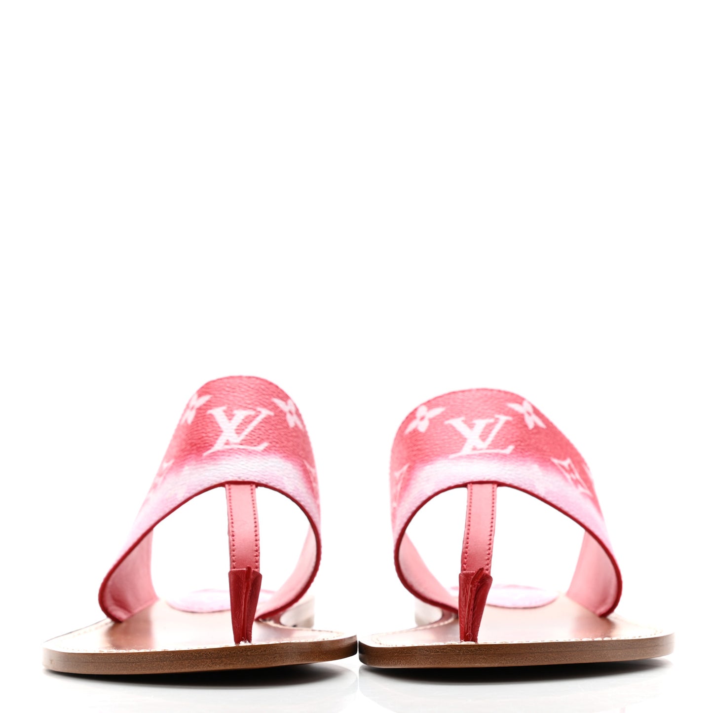 Monogram Escale Palma Sandals 38.5 Rouge