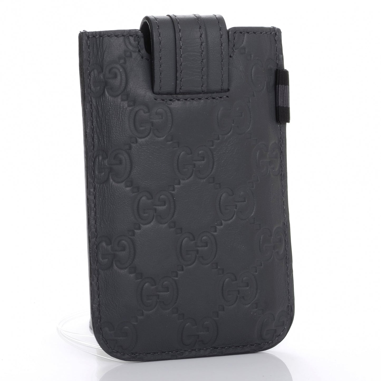 Rubber Guccissima iPhone Case Black
