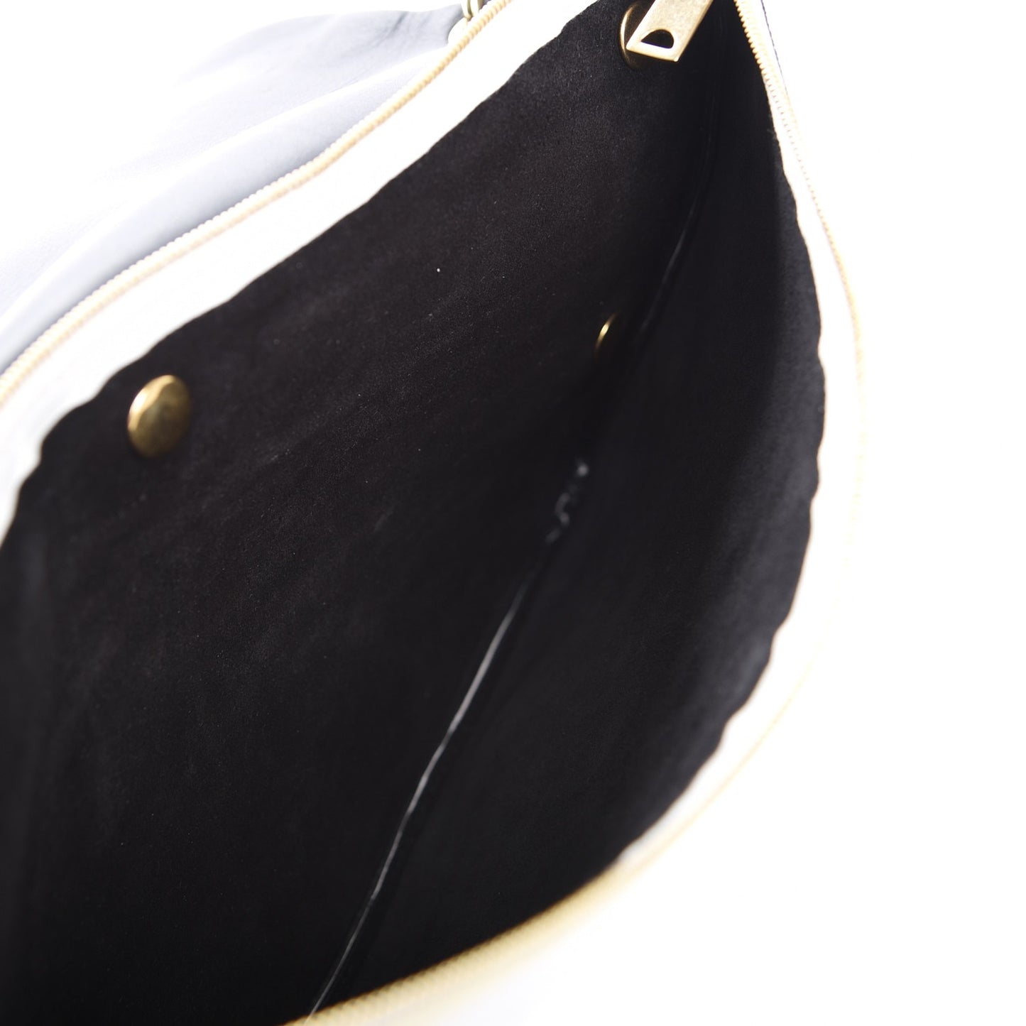 Calfskin Folded Cabas Black White