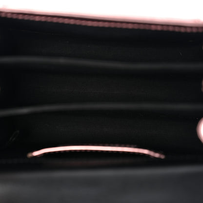 Bulgari Metallic Calfskin Serpenti Forever Top Handle Rose Quartz 5 of 13