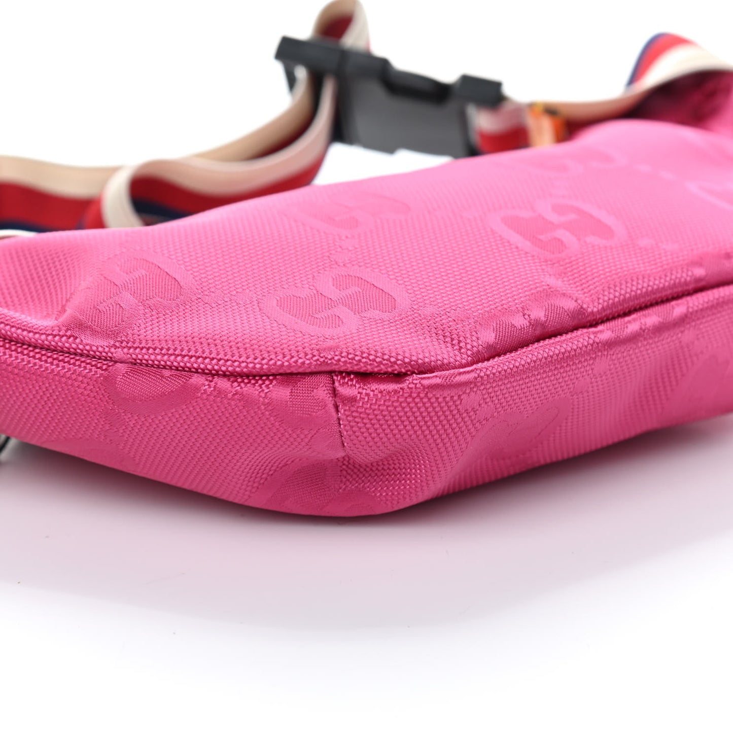 Econyl Nylon Monogram Web Off The Grid Childrens Belt Bag Pink