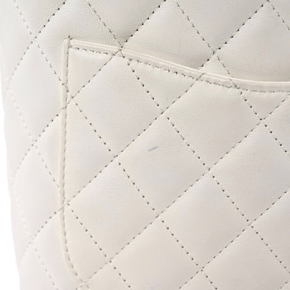 Chanel Calfskin Quilted Medium Cambon Tote White Black 9 of 17