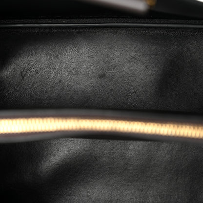 Prada Saffiano Cuir Calfskin Matinee Tote Fumo Black 11 of 12