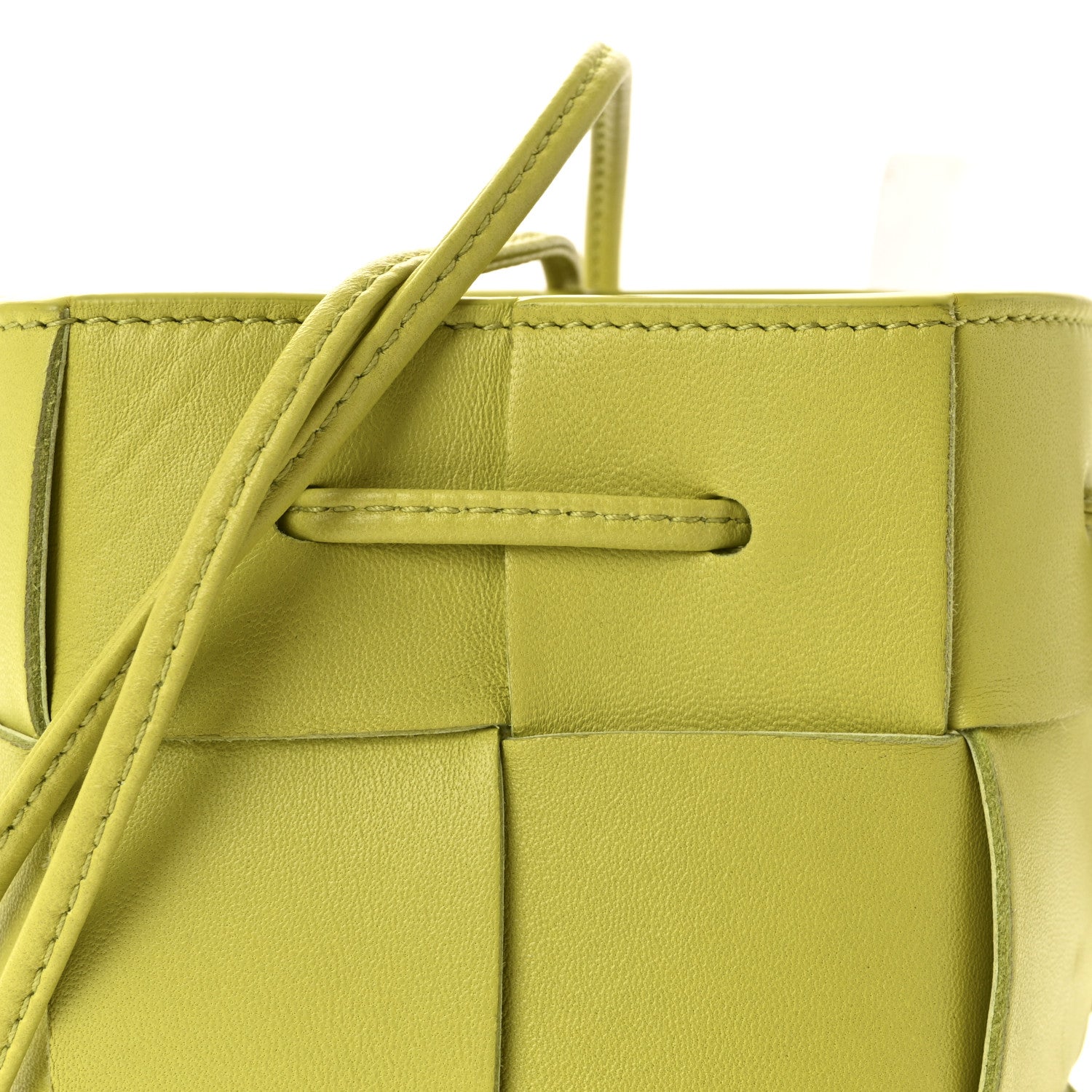 Bottega Veneta Nappa Maxi Intrecciato Mini Cassette Bucket Bag Kiwi 7 of 9