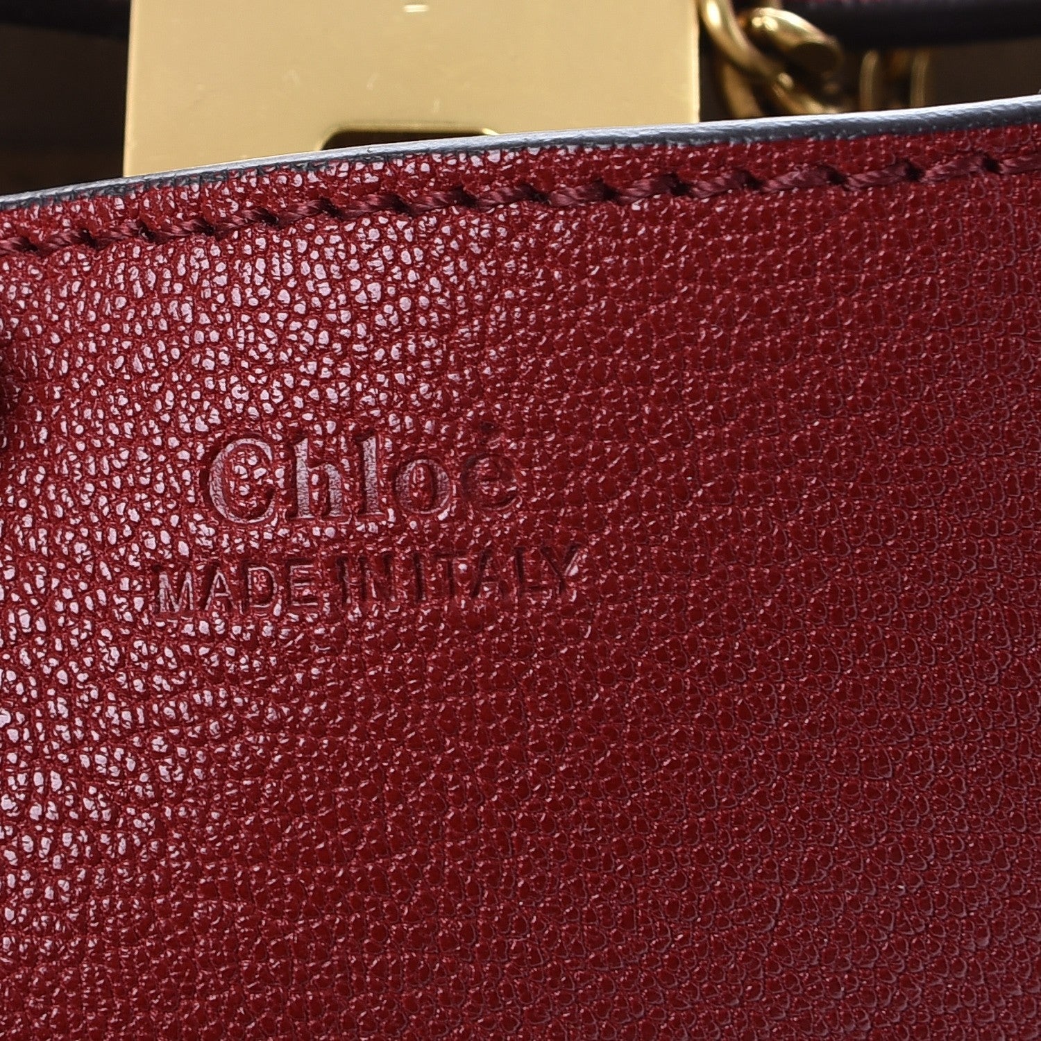 Chloe Grained Lambskin Drew Shoulder Bag Intense Red 7 of 9