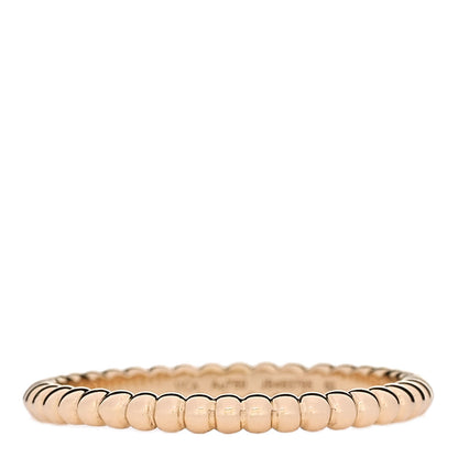 Van Cleef & Arpels 18K Yellow Gold Small Perlee Ring 60 9 1 of 5