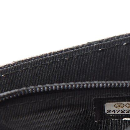 Chanel Caviar Chevron Quilted Square Wallet On Chain WOC Black 10 of 11