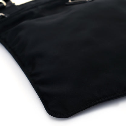 Prada Nylon Vela Flat Messenger Bag Black 5 of 10