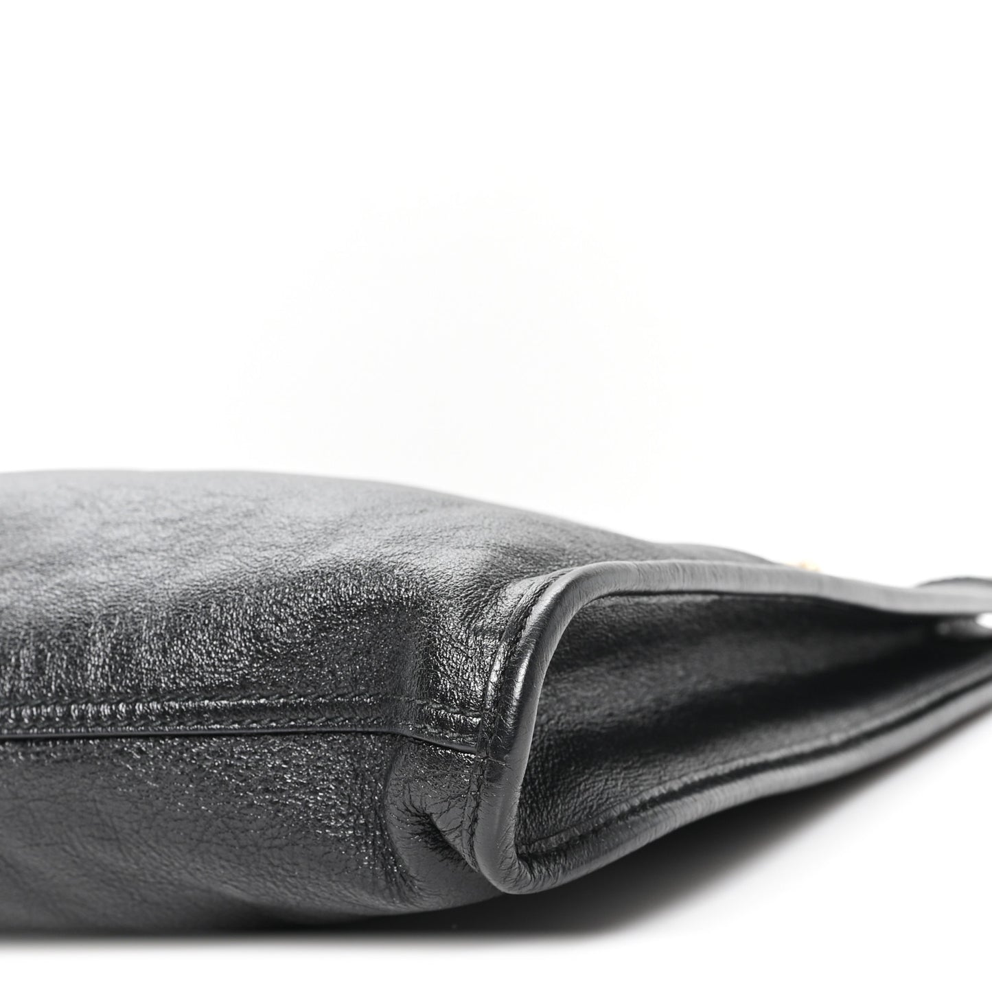 Calfskin Large Rajah Chain Tote Black