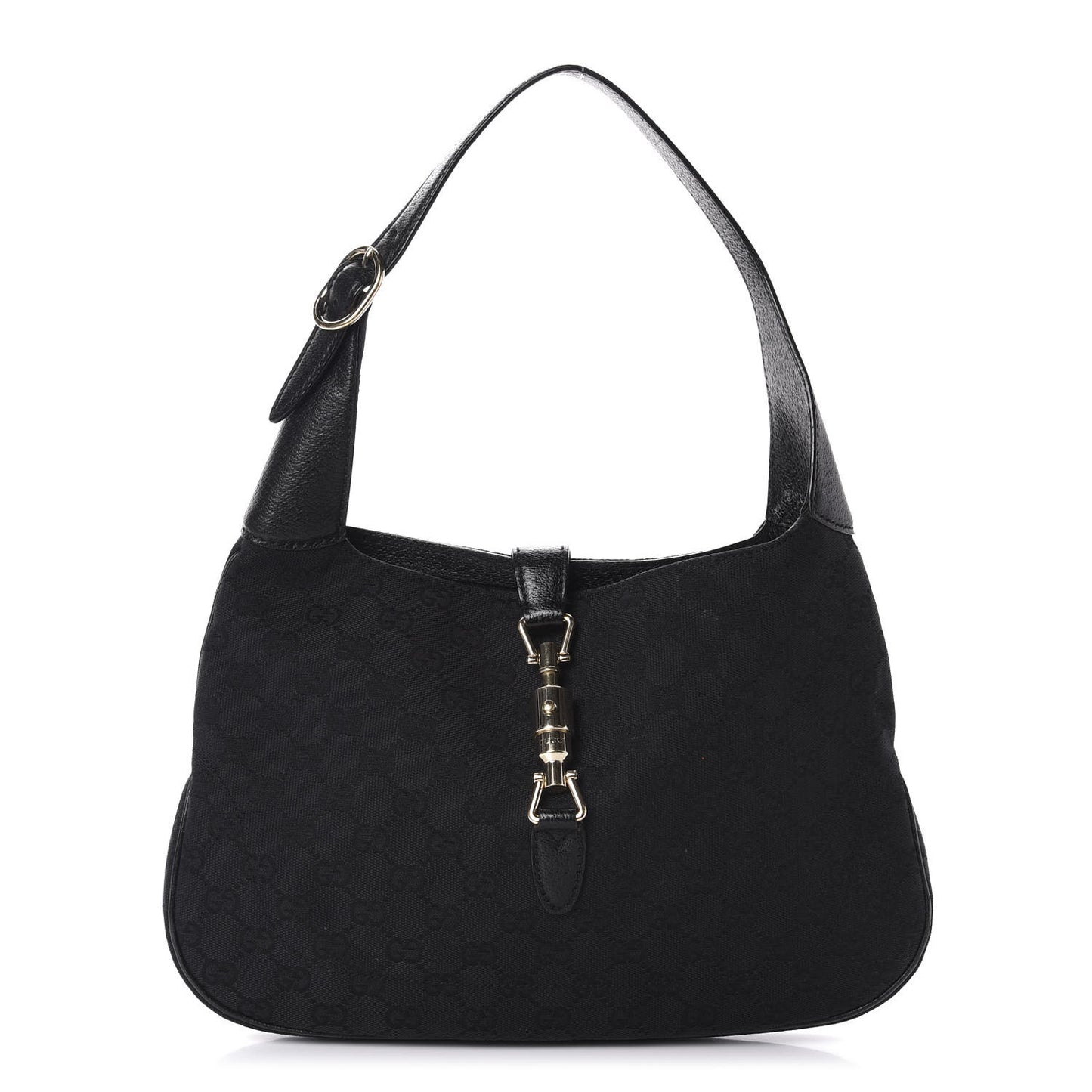 Monogram Small Jackie O Hobo Black