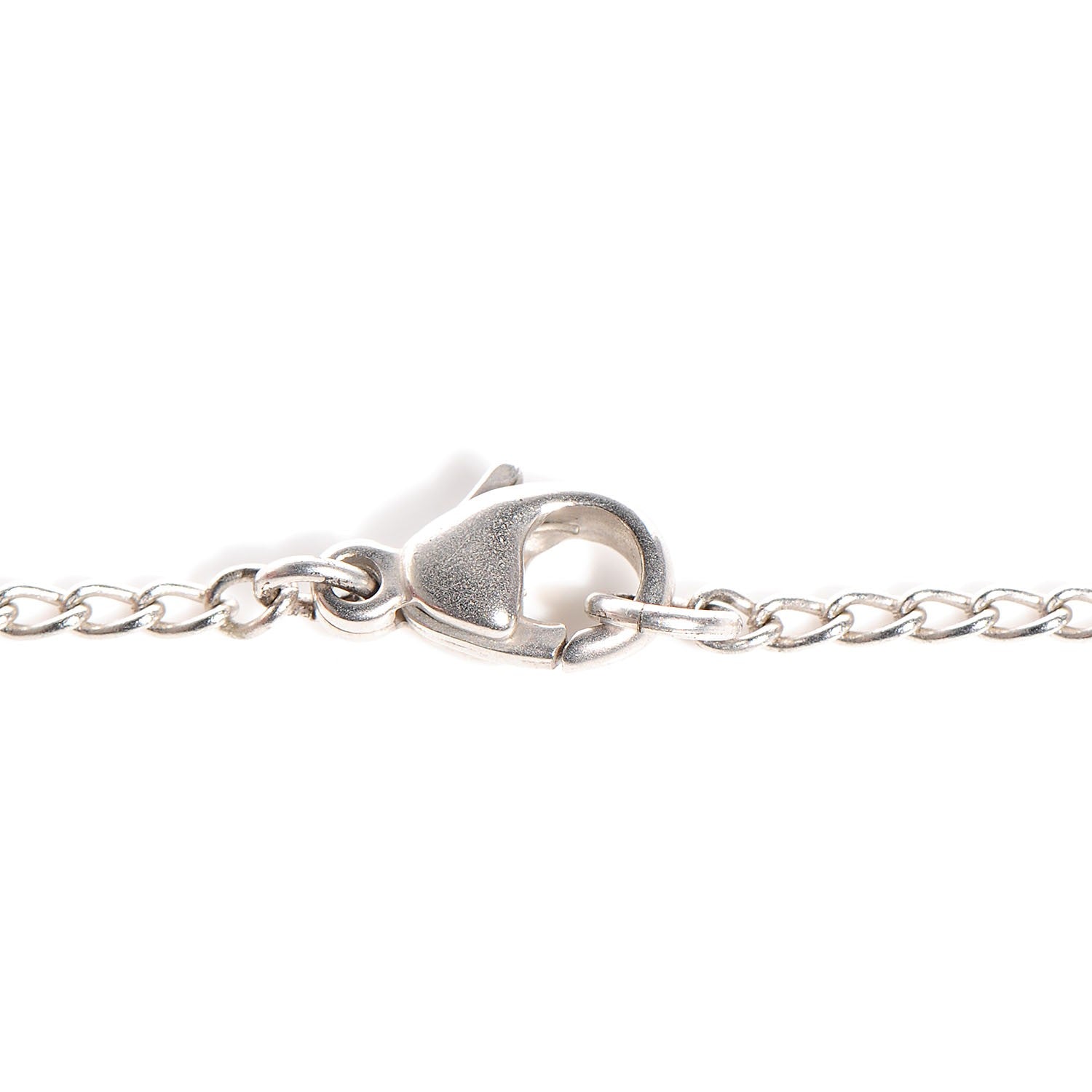 Chanel Enamel CC Necklace Black Silver 5 of 5