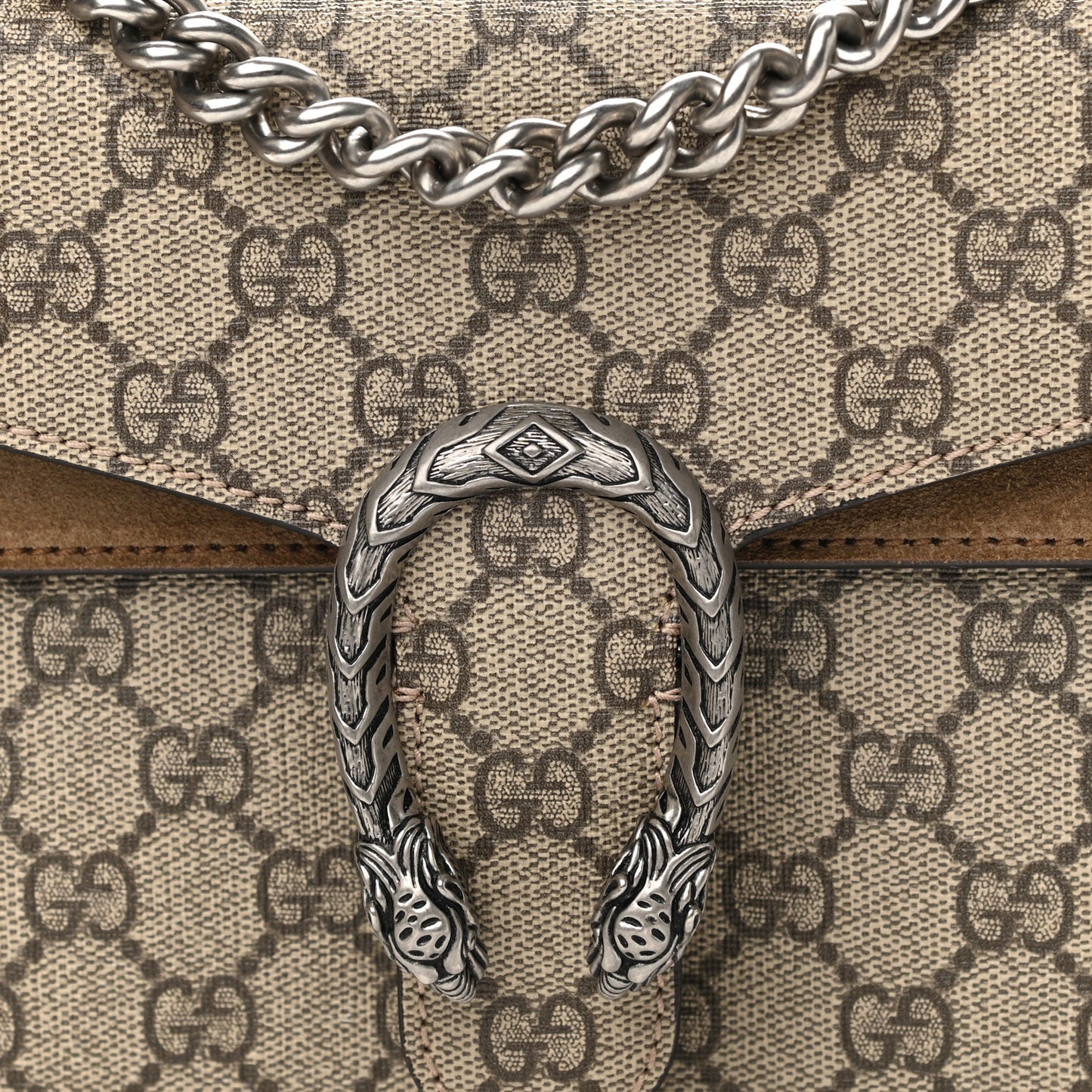 GG Supreme Monogram Mini Dionysus Shoulder Bag Taupe