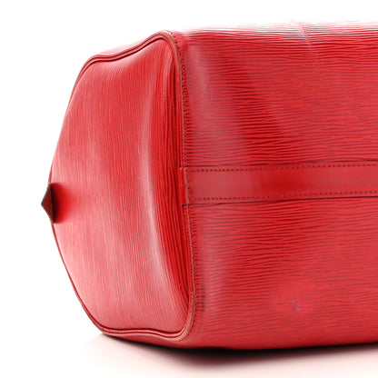 Louis Vuitton Epi Speedy 35 Castillan Red 9 of 21