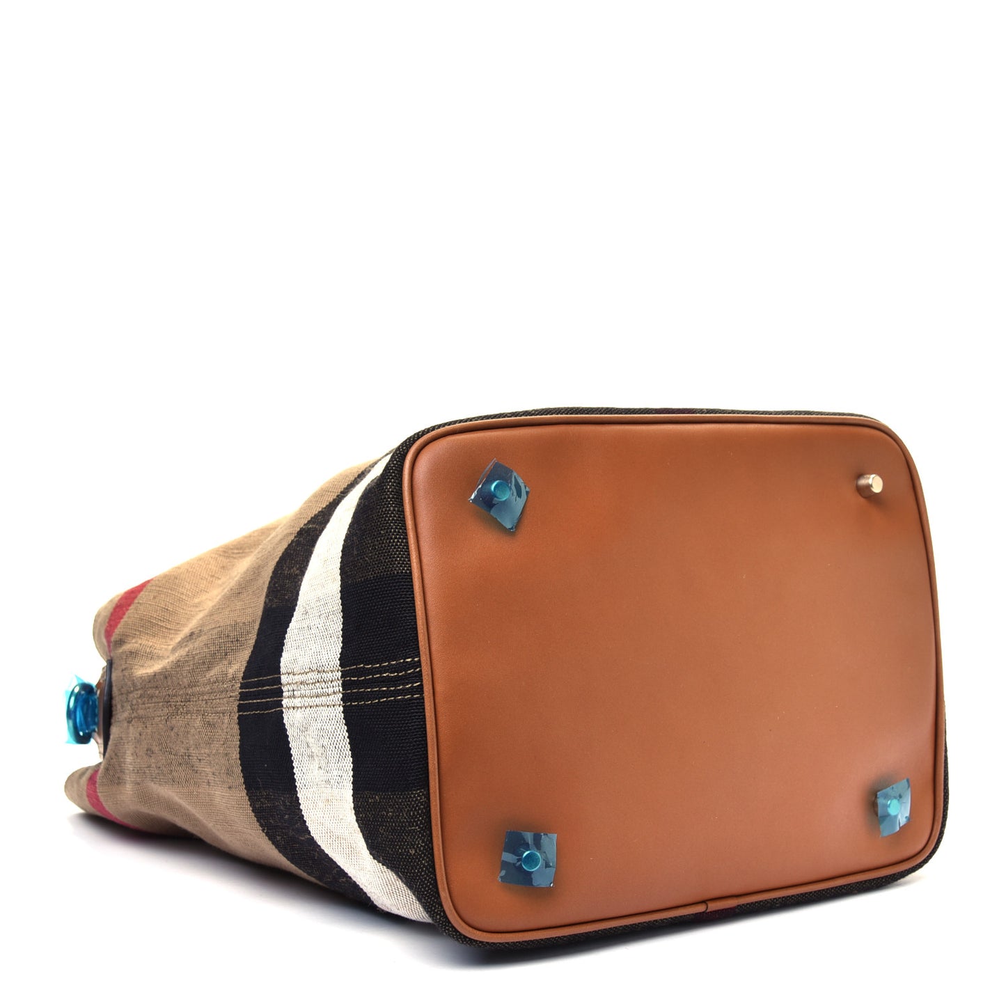 Canvas Mega Check Medium Ashby Hobo Saddle Brown