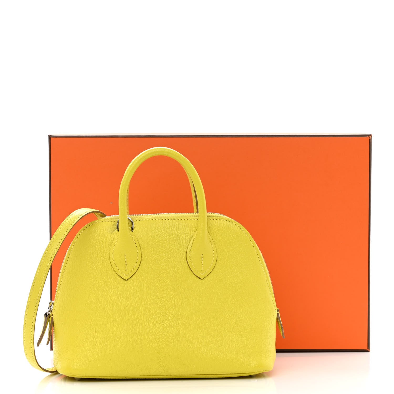 Hermes Chevre Mysore Mini 1923 Bolide Lime 12 of 12