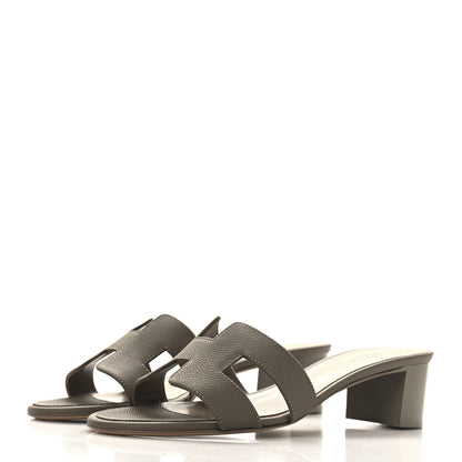 Hermes Epsom Oasis Sandals 39 Etoupe 4 of 10