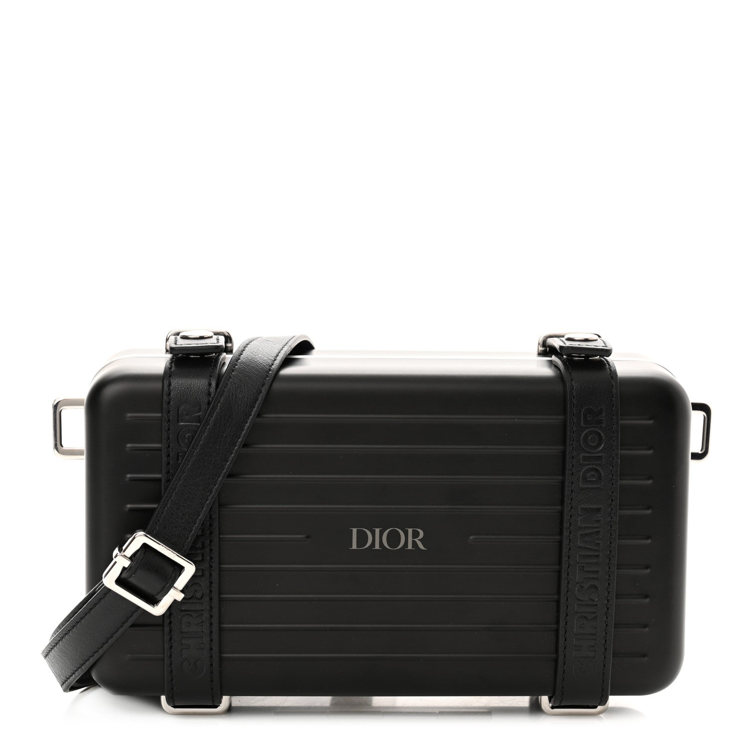 Christian Dior X RIMOWA Aluminum Personal Clutch On Strap Black 1 of 10