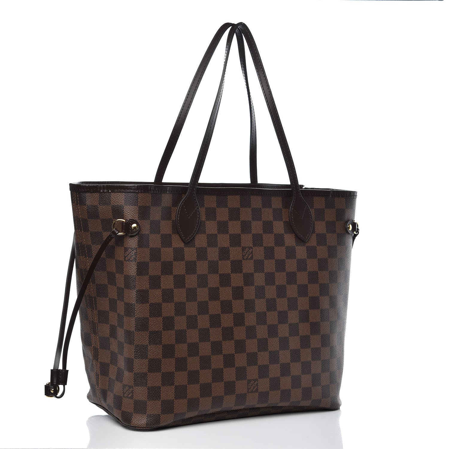 Louis Vuitton Damier Ebene Neo Neverfull MM Rose Ballerine 4 of 12