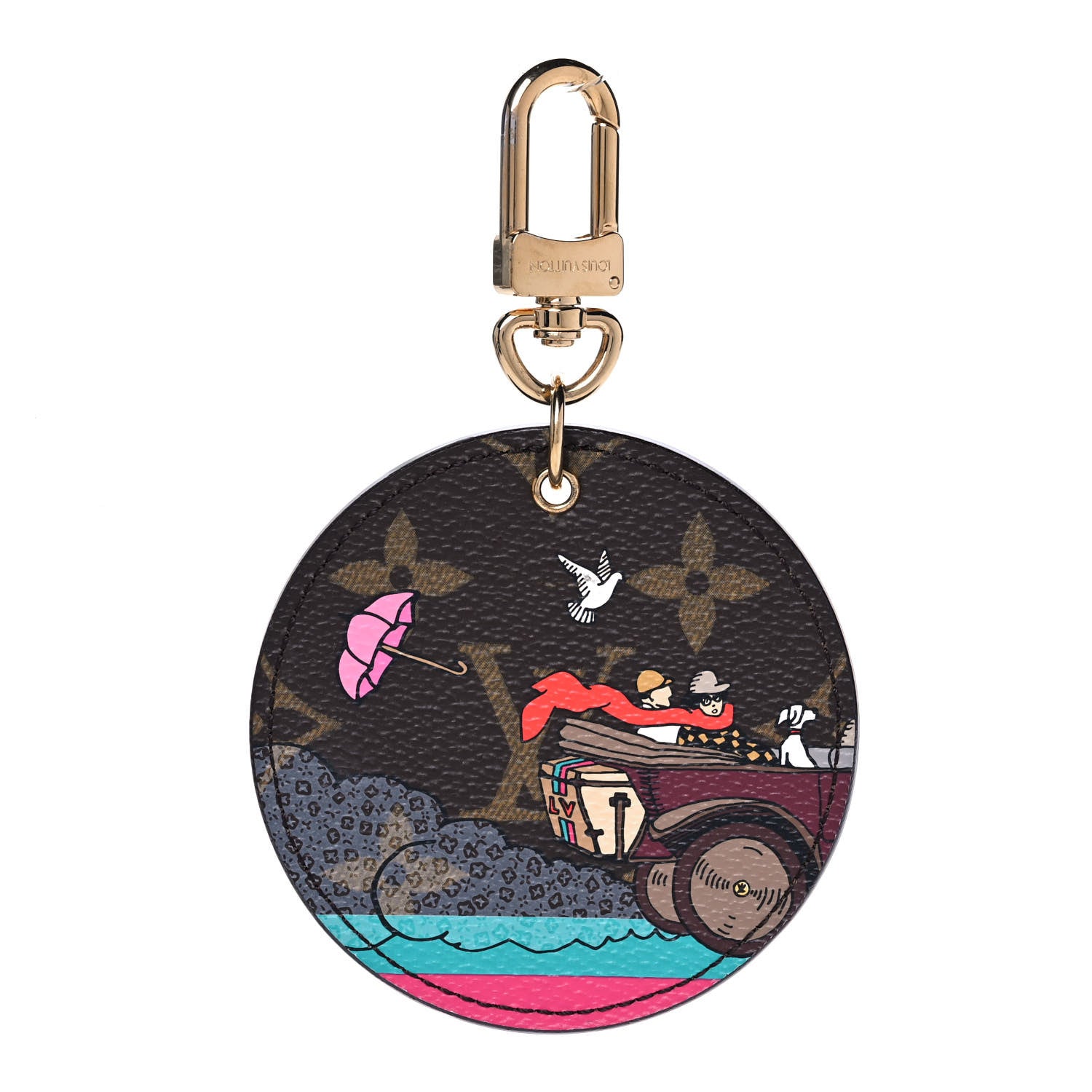 Louis Vuitton Monogram 2015 Christmas Animation Bag Charm Key Ring 1 of 6