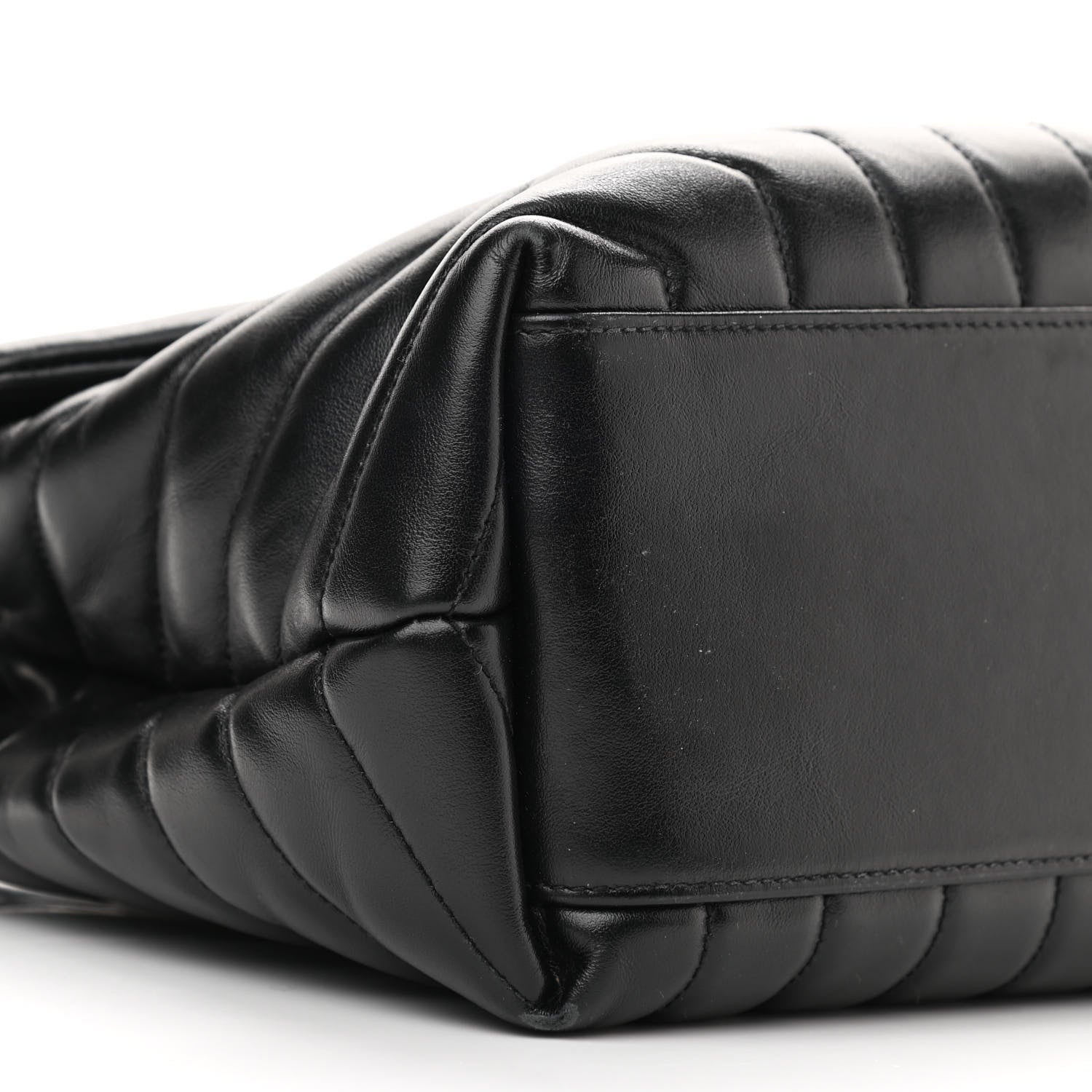 Saint Laurent Calfskin Y Quilted Monogram Medium Loulou Chain Satchel Black 10 of 12