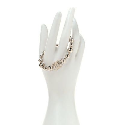 Chanel Metal Beaded CC Bracelet Gold 3 of 6
